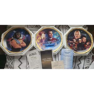 Star Trek: The Next Generation‎ - Plates - The Hamilton Collection - Lot Of 3